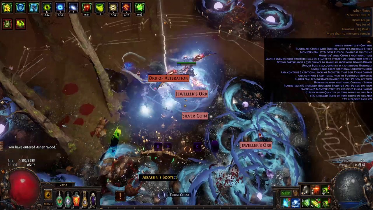 3.13 Ice Shot 12kk sirrus dps showcase insane clear speed