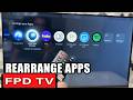 FDP TV : How do I rearrange my apps?