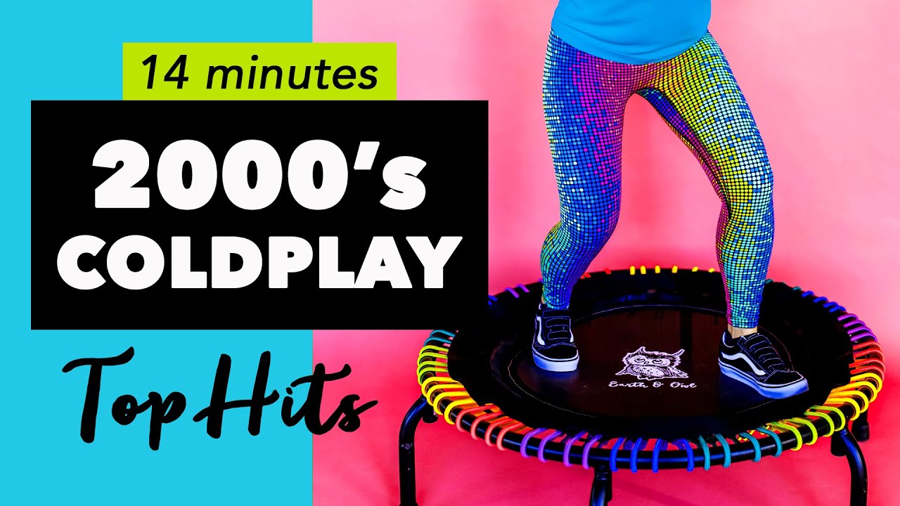 Coldplay Top Hits Rebounder Workout | All Levels Full Body Mini Trampoline Cardio