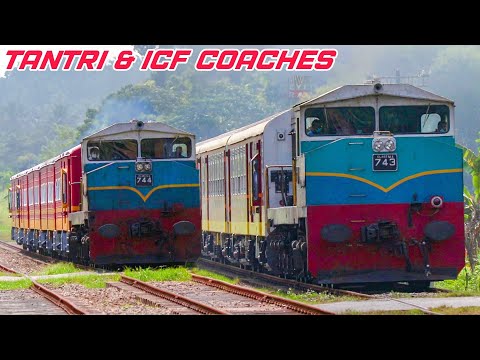 New ICF & TANTRI coaches test run with Class M4 Locomotives