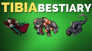 TIBIA BESTIARY Werewolf, Vampire bride, Vampire, Spectre, Nightstalker, Nightmare scion - YALAHAR