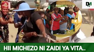 Mchezo Wa Kukimbiza Kuku Na Kuvuta Kamba Ulivyoteka Umati Wa Watu..