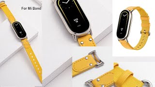 Xiaomi Mi Band 8 Bracelet Fashion Leather Replacement Wristband screenshot 5