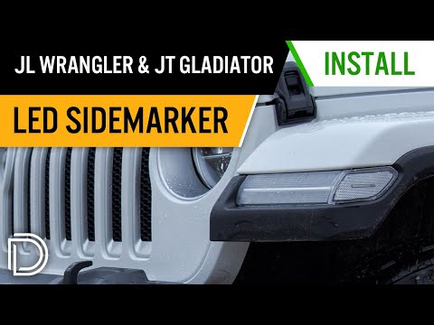 How to Install LED Sidemarkers for 2018-2019 Jeep JL Wrangler and 2020 JT Gladiator | Diode Dynamics