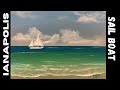 #424 How to paint a sail boat ocean scene