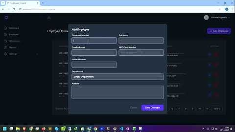 LARAVEL 12 - Aplikasi Presensi Sederhana dengan NFC  -  Crud Karyawan dan Departemen