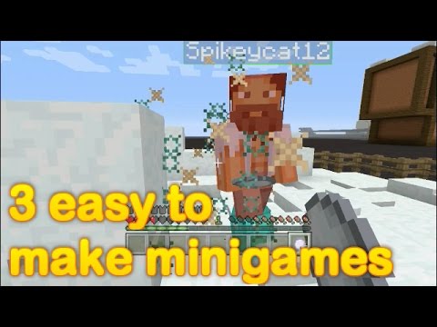 Minecraft - 3 easy to make Christmas minigames! - YouTube