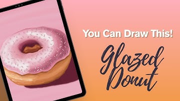 Procreate Tutorial for Beginners: Pink Donut Sketch