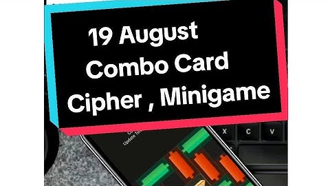Hamster Kombat Daily Cipher, Combo and Minigame 19 August