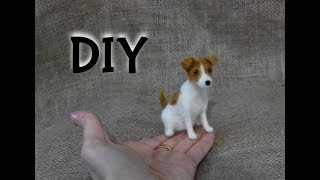 NEEDLE FELTING JACK RUSSELL  DOG  TUTORIAL