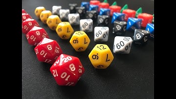 RPG Color-Coded Polyhedral Dice for D&D - Crit Games