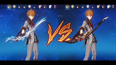 R1 Polar Star VS R5 Rust | Tartaglia(Childe) Weapon Comparison | Genshin Impact