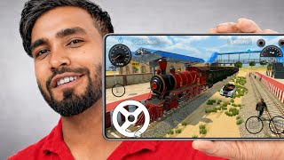 Techno Gamerz plays train game 🔥 | INDIAN VEHICLES SIMULATOR 3D | jungle drive #technogamerz #new screenshot 5