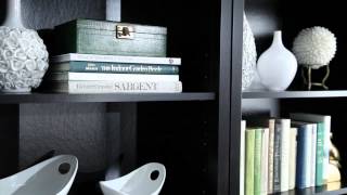 Sauder Edge Water TV Stand for TVs up to 70;, Estate Black Edge Water Collection by Sauder®