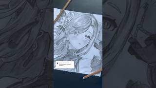 Shenhe✨ Sketch| Genshin Impact | #art #anime #genshinimpact
