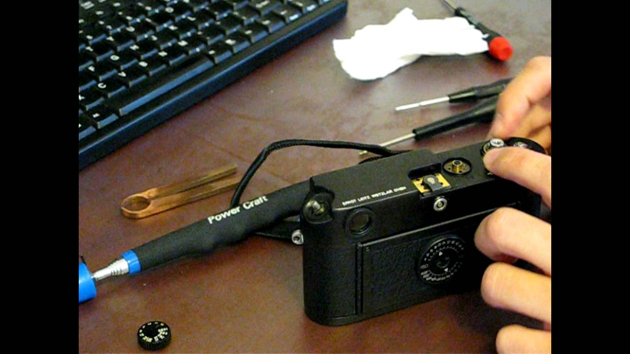 Leica M6 Top Plate Removal - YouTube