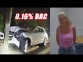 Drunk Woman TOTALS Mercedes and Flees the Scene at DOUBLE the Legal Limit