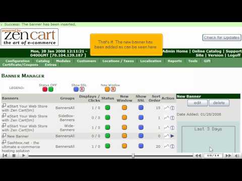 How To Manage Your Banners In Zencart