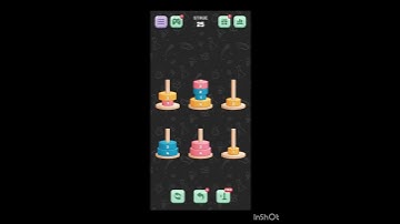 tower of Hanoi sort level 25 || games solution || popular games || puzzle games