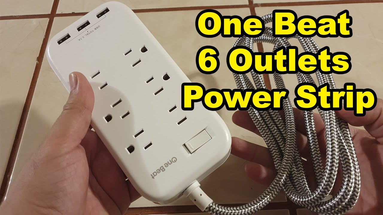One Beat 6 Outlets Power Strip Kitchen Top Unboxing YouTube