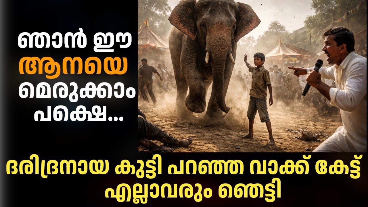ദരിദ്രനായ ആൺകുട്ടി മദം പിടിച്ച ആനയോട് ചെയ്തത് കണ്ട് ജനങ്ങൾ ഞെട്ടി 😲