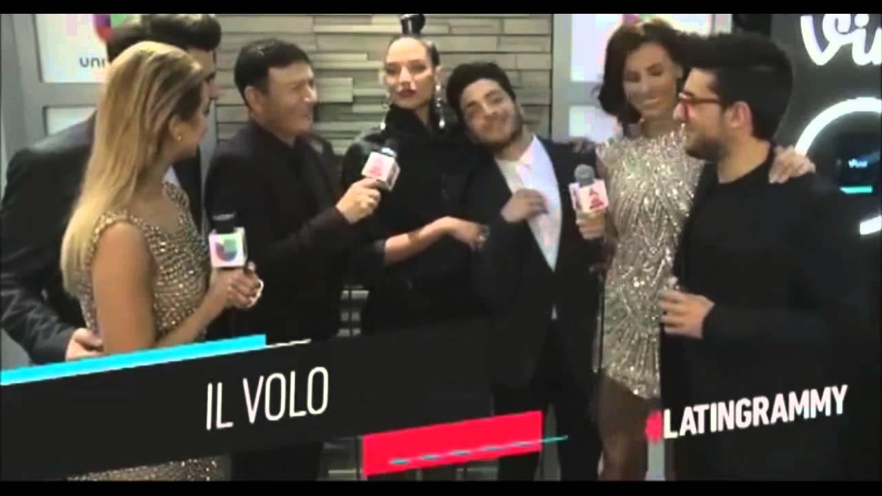 LatinGRAMMYs 2015 - Il Volo and Natalia Jimenez interview