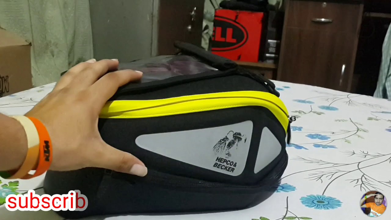 Hepco & Becker royster tank bag and smartphone bag ladakh