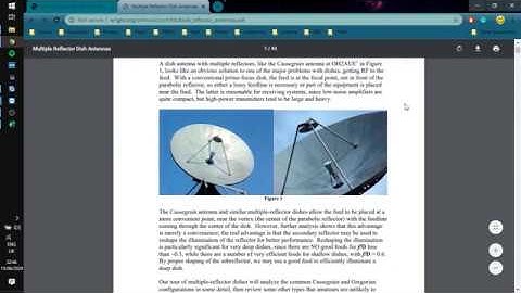 Cassegrain Reflector Antenna Desing in CST
