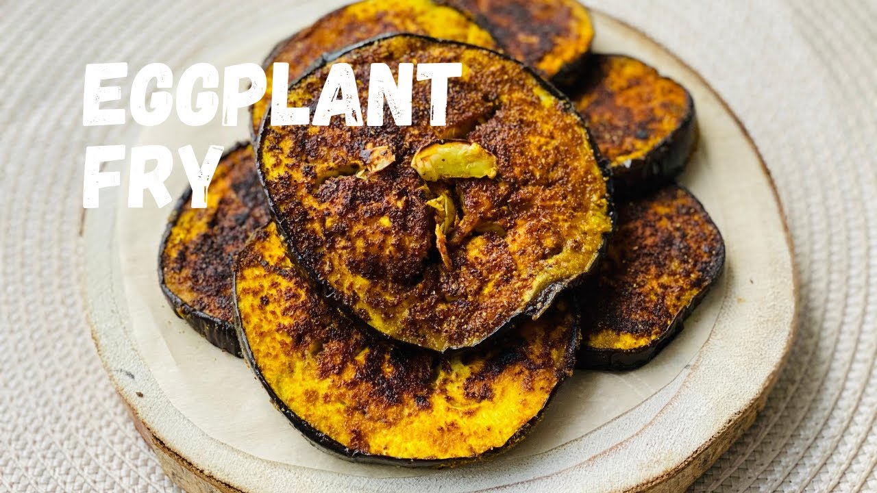 Unique way of cooking Eggplant fry in Cast Iron Pan Baingan Fry