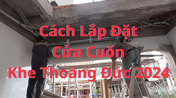 Cách lắp đặt cửa cuốn khe thoáng Đức, Cách lắp cửa cuốn motor, Lắp đặt cửa cuốn tại Vũng Tàu