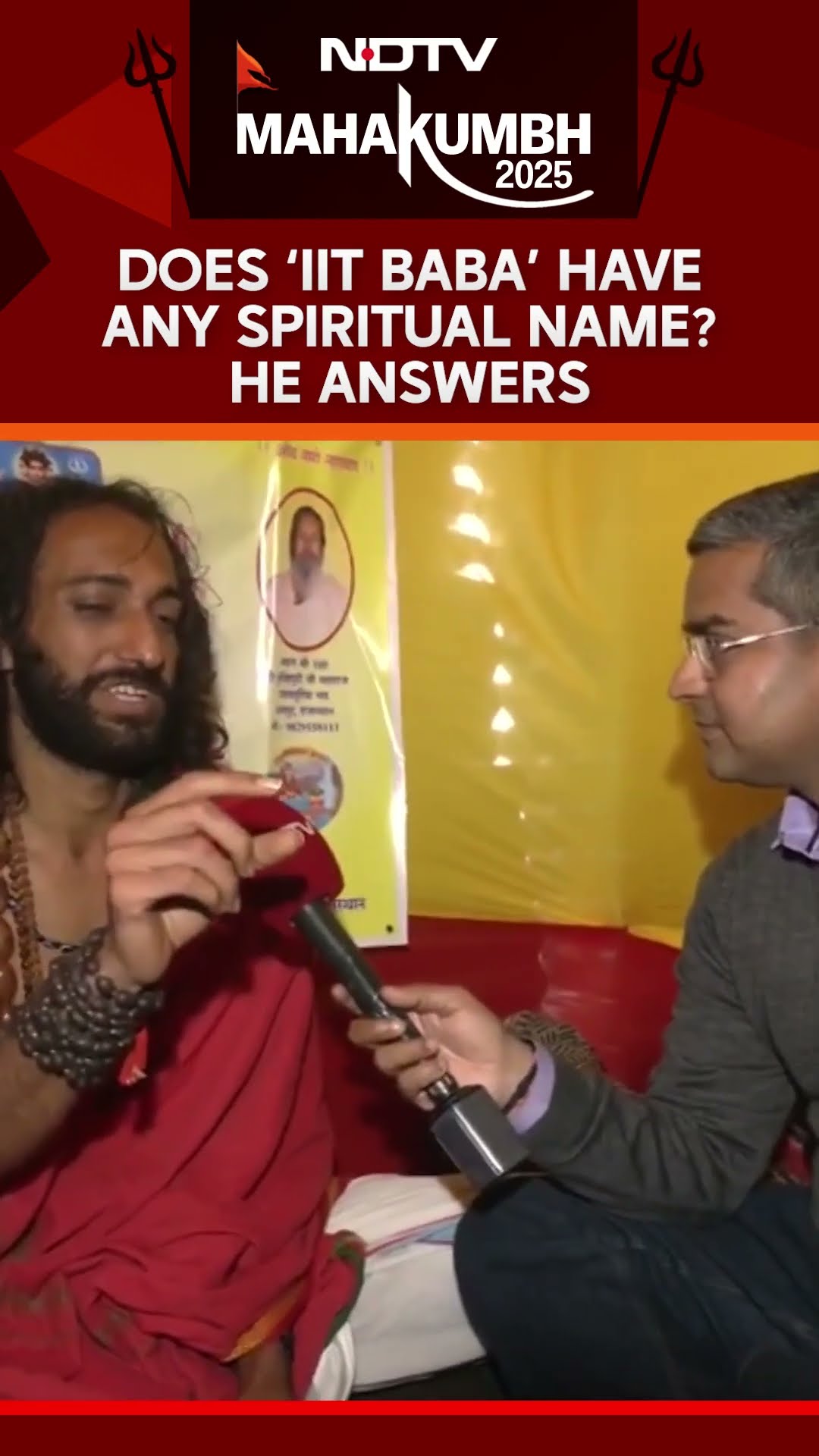 IIT Baba Maha Kumbh | Does IIT Baba Abhey Singh Have Any Spiritual Name? He Answers