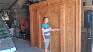 review pesanan pak malik di mojokerto pintu minimalis lbr 3 t 260 ukir relif minat#wa085291598221cod