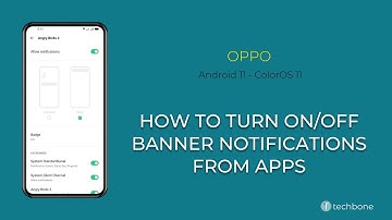 How to Turn On/Off Banner notifications from individual Apps - Oppo [Android 11 - ColorOS 11]