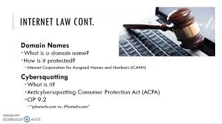 Chapter 9: Internet Law, Social Media, and Privacy Profile