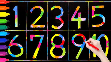영어숫자놀이 | 1부터 10까지의 숫자를 스크래치 종이에 쓰기 | 숫자세기 영어로 읽는법 배우기 Learn Numbers for kids 숫자공부