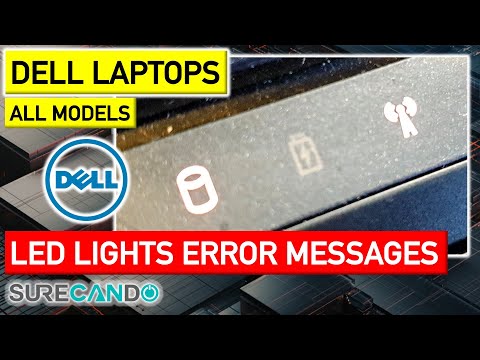 Dell Laptop Battery Light Blinking Hard Drive WiFi Light Stays On Error Message Solution