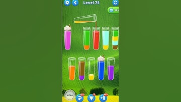 Water Sort Puzzle Game Level 75 #watersortpuzzle #watersortgame #mobilegame #colorpuzzle  #games