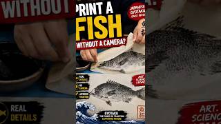 How Fishermen Copied Fish Before Cameras Existed! #Shorts #Facts #DidYouKnow #Gyotaku #Japan