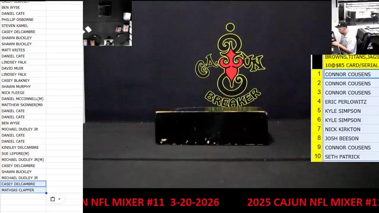 Cajun Breaker Live Stream