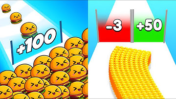 Food Run vs Bullet Army Run - All Levels Gameplay (ios Android)