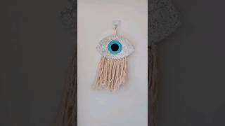 how to make evil eye wall hanging/ diy evil eye hanging/ boho wall hanging/ macrame evil eye hanging