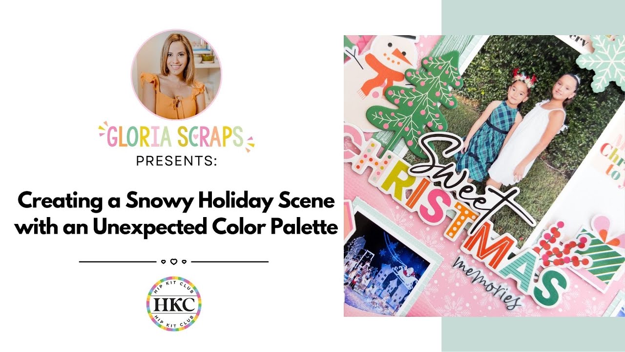 Создание снежной праздничной сцены с помощью неожиданной цветовой палитры.