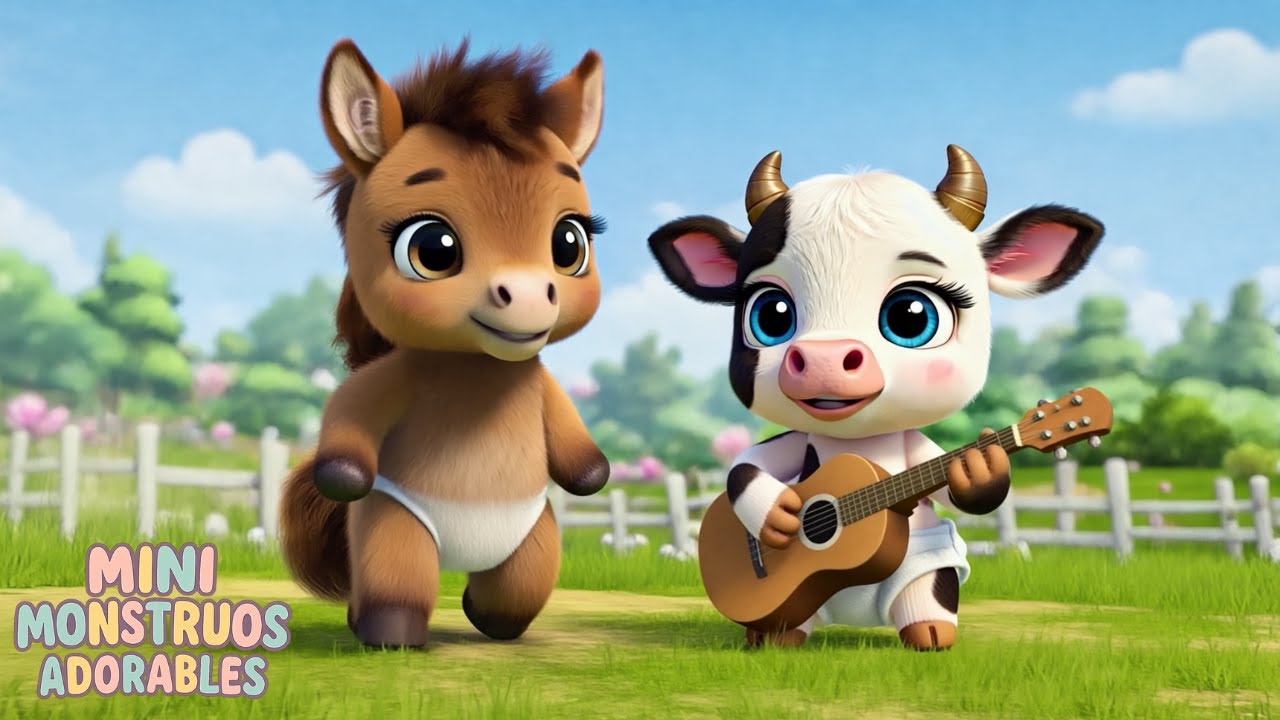 LOLA LA VAQUITA Y EL CABALLO VELOZ 🐄🐴 | Canciones Infantiles | Música para Niños