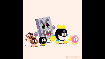 Super Mario 64 making of timelapse in #picoCAD