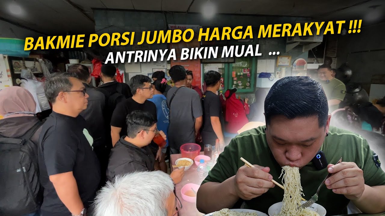 DUDUK AJA REBUTAN !!! MIE AYAM JAMUR DISINI RAMENYA GAK MASUK AKAL || SE'ENAK ITU KAH ???