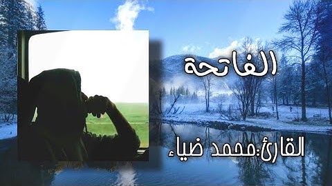 سورة الفاتحة بصوت شجي يذهبك لعالم آخر ✨ القارئ محمد ضياء 🤍