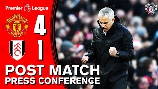 Jose Mourinho Post Match Press Conference | Manchester United 4-1 Fulham | Premier League