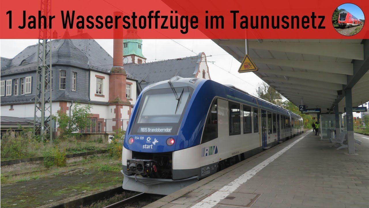 1 Jahr Wasserstoffzüge im Taunusnetz (1 year hydrogen trains in the Taunus network)
