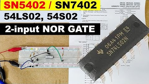 {1007} SN7402, SN5402, Quadruple 2-input NOR gate