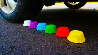 Crushing Crunchy & Soft Things by Car! - EXPERIMENT Colorful Paper vs Car by Galaxy Experiments 9,827 views 3 years ago 1 minute, 37 seconds